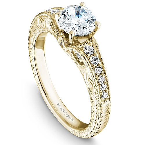 Engagement Rings B050-01YM-100A | CrownRing.com