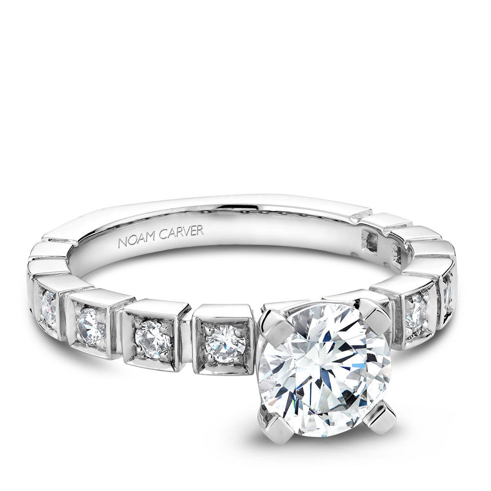 Engagement Rings B008-01WM-100A | CrownRing.com
