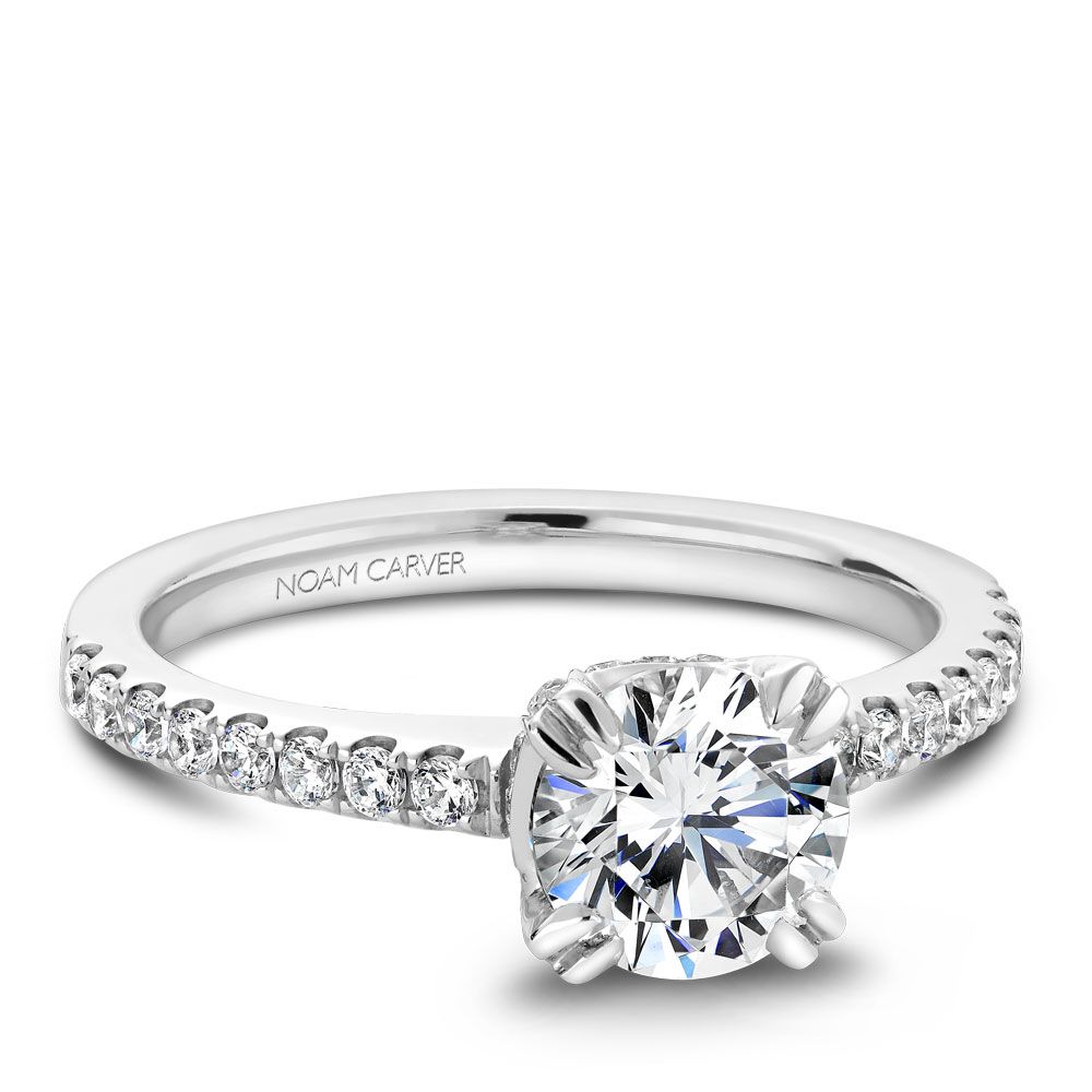 Engagement Rings B009-01WM-100A | CrownRing.com