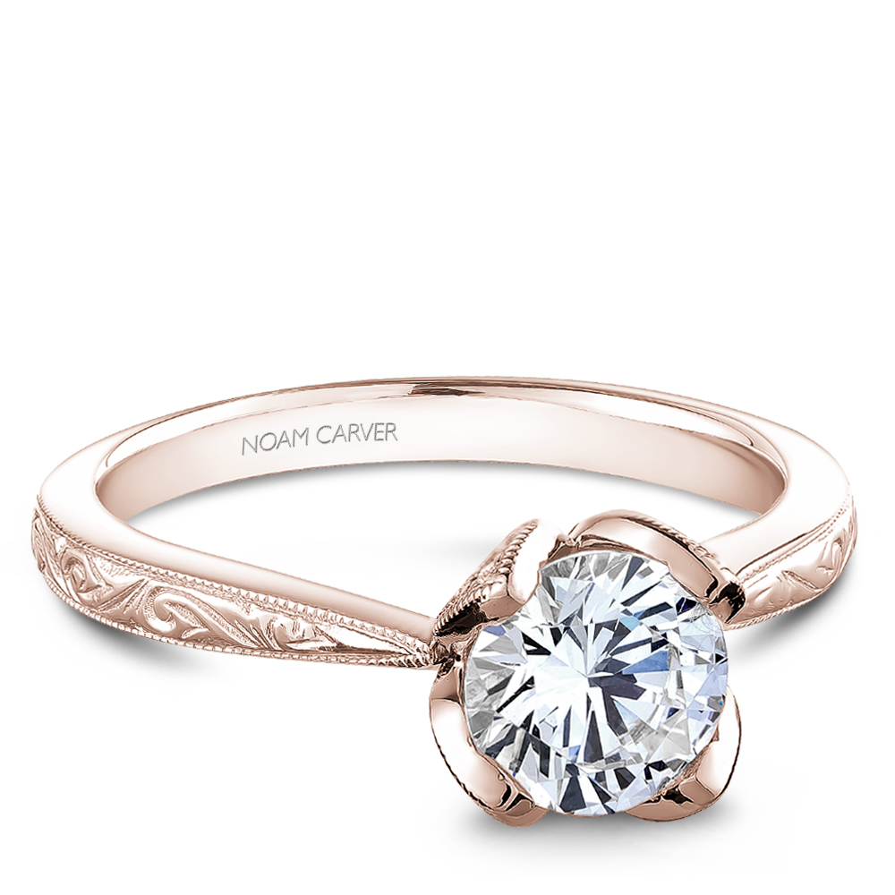 Engagement Rings B019-03RME-100A | CrownRing.com