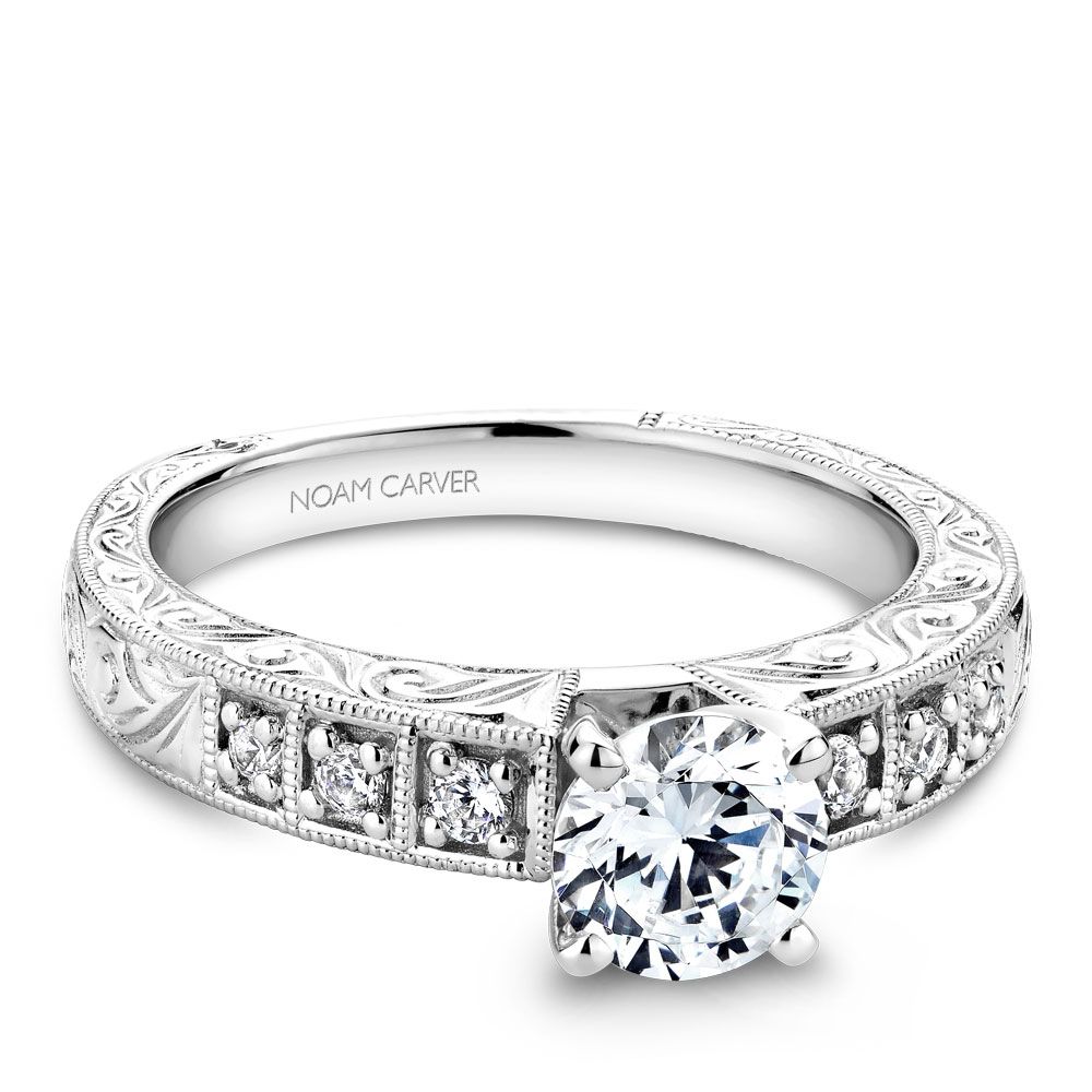 Engagement Rings B057-01WM-100A | CrownRing.com