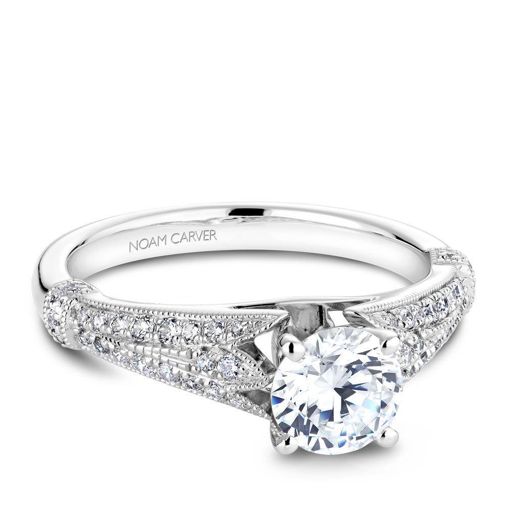 Engagement Rings B004-04YM-100A | CrownRing.com