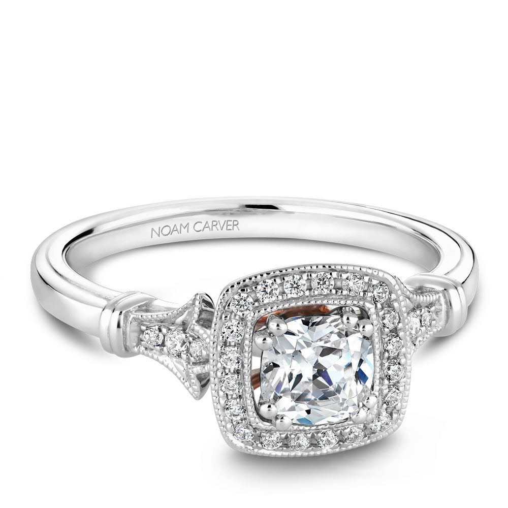 Engagement Rings B019-02WME-100A | CrownRing.com